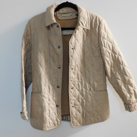 Ladies Burberry Quilted Jacket Removable Lining S